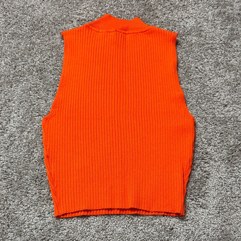 H&M Orange Ribbed Tank Top - Picture 3 of 3